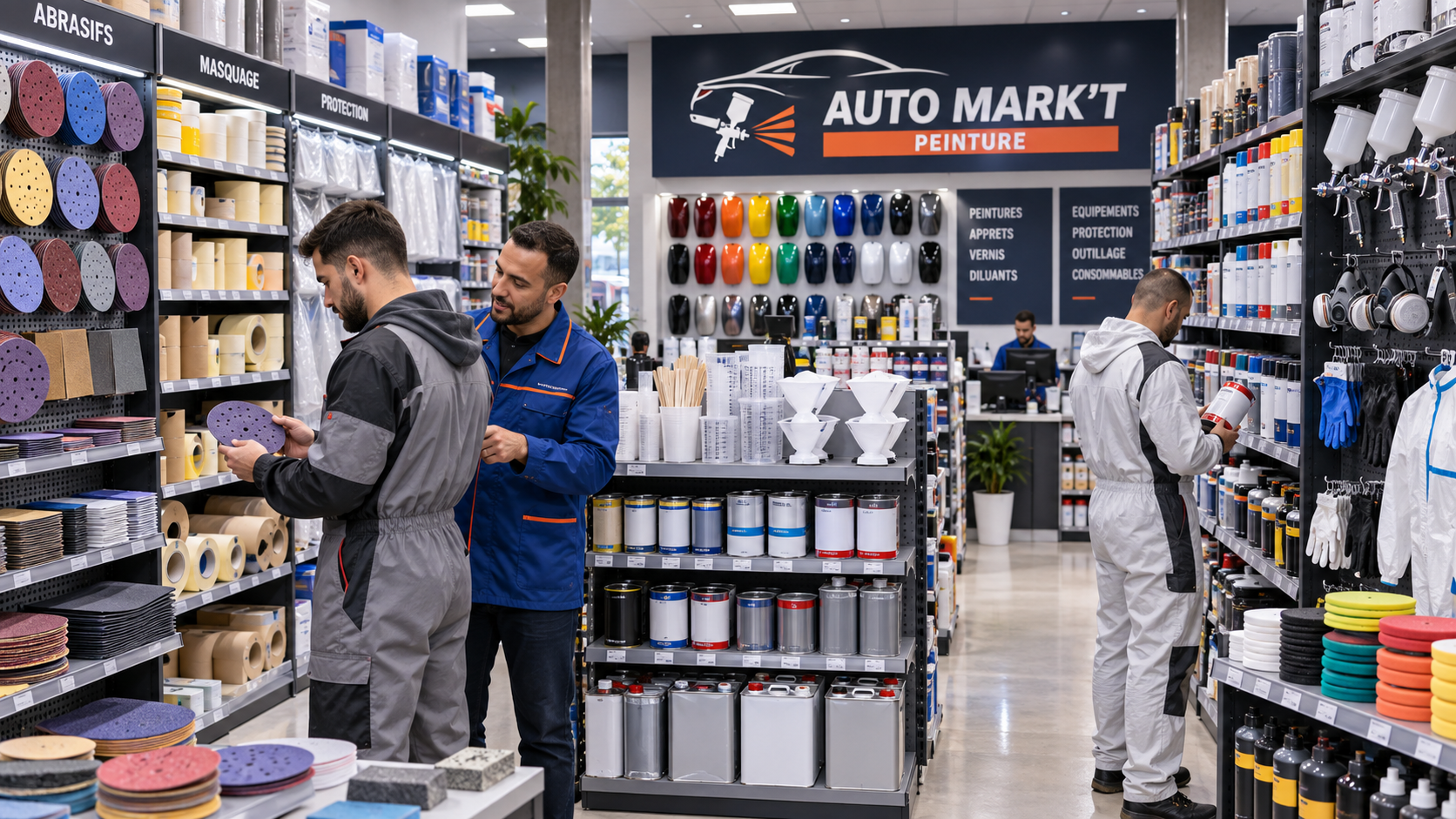 Rayons de consommables Auto Mark’t Peinture